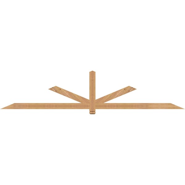 Ekena Millwork Kennewick Timber Gable Bracket, Western Red Cedar, 108"W x 22"H x 1 1/2"D x 3 1/2"F, 5/12 Pitch GBW108X22X0204KEN00SWR - main